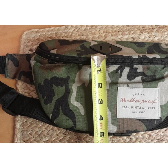 Original Weatherproof Vintage Camo Waist Pack Bag Camping Hiking Everyday - Picture 11 of 11